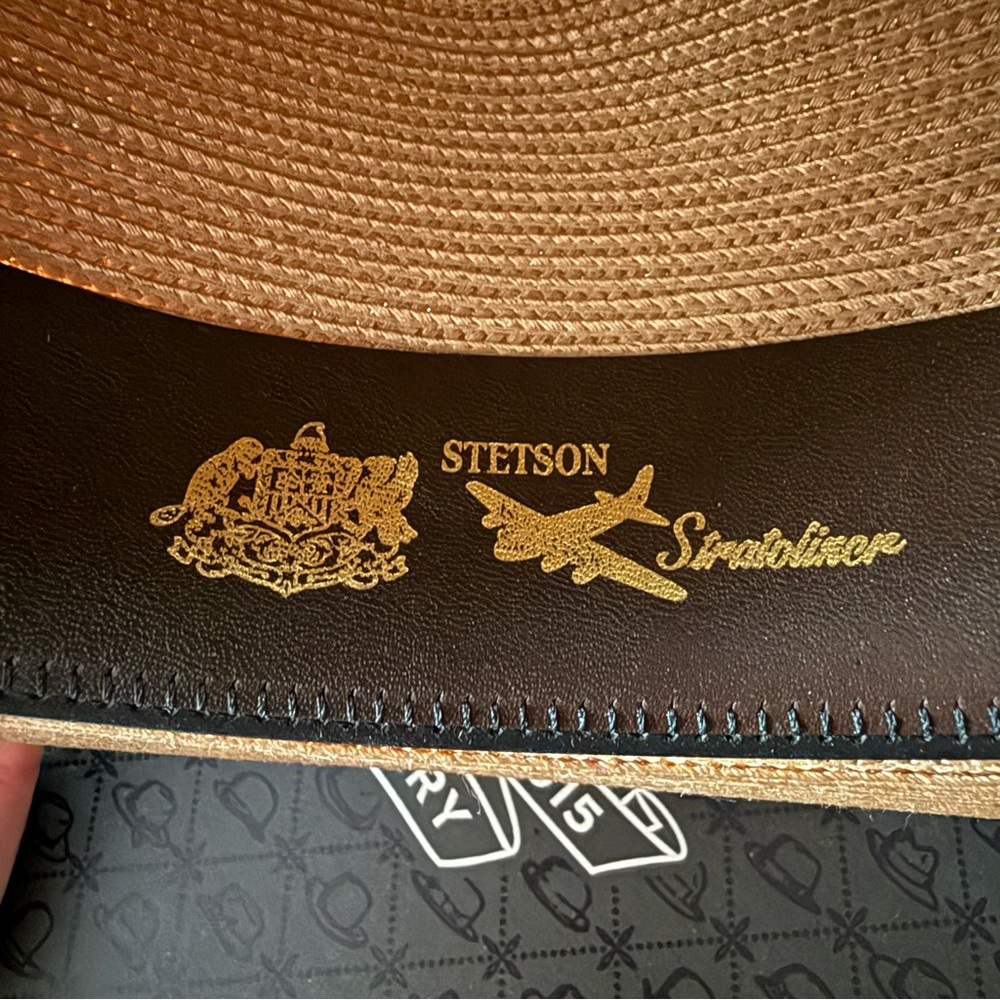 Stetson Stratoliner Milan Fedora, Cognac, Size 7 3/8 (59) - Picture 6 of 11